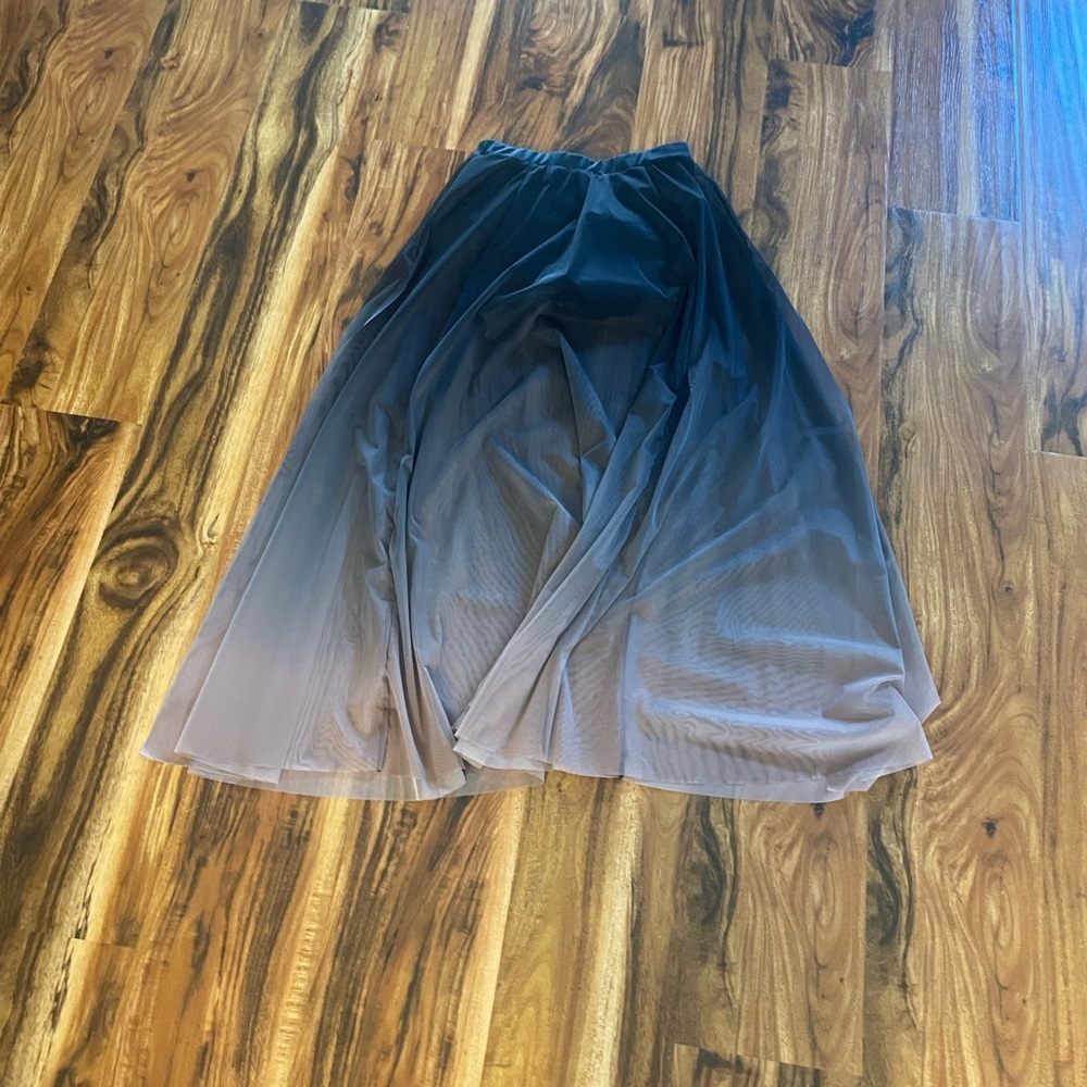 Mesh long skirt